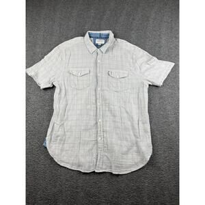 True Grit Men's Short Sleeve Button-Up‎ Shirt Size Medium